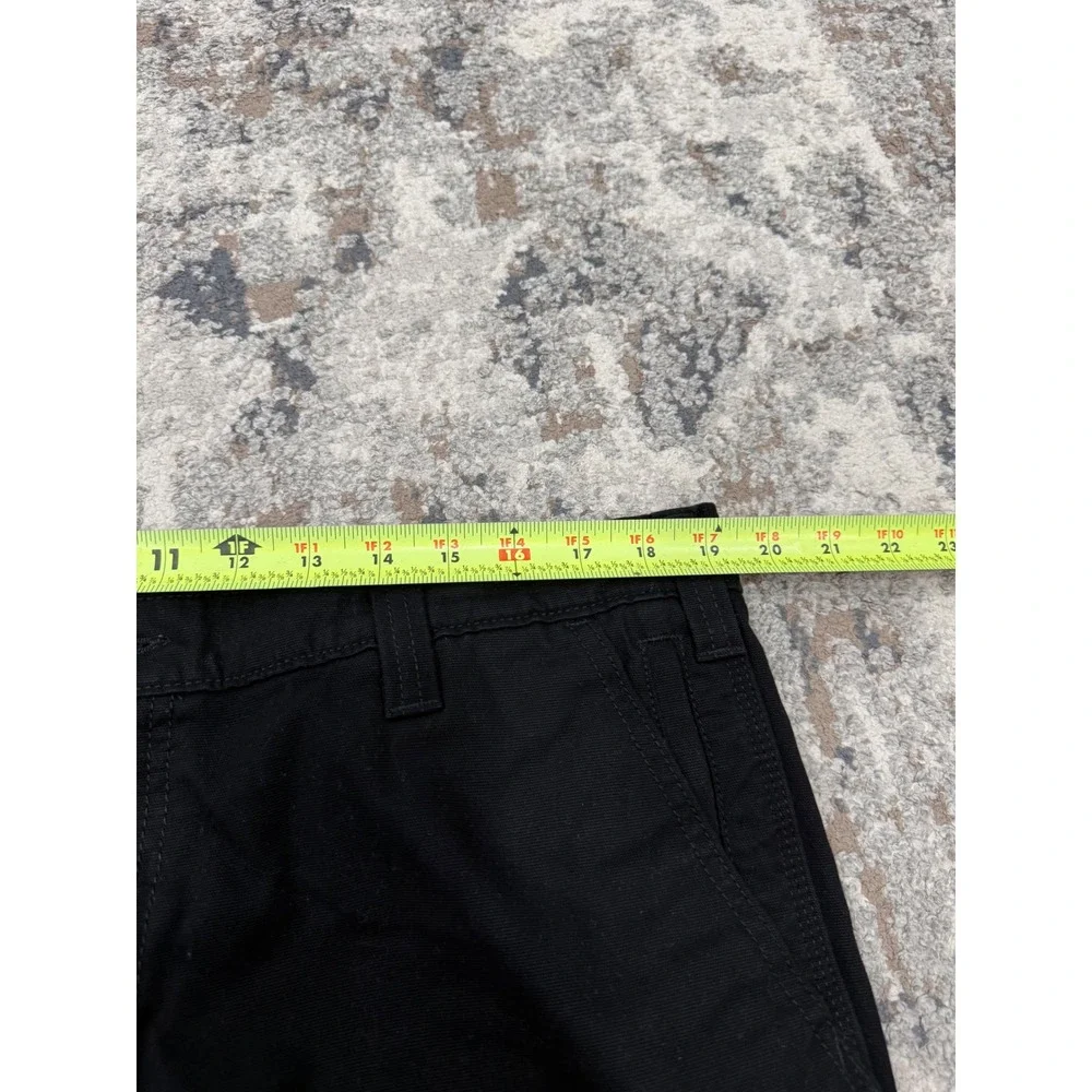 Carhartt Mens Rugged Flex Straight Fit Canvas Work Pants Black BN2821-M 38x30